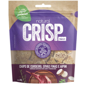 Petisco Natural Crisp Cordeiro, Aipim e Ervas Finas - 80g.