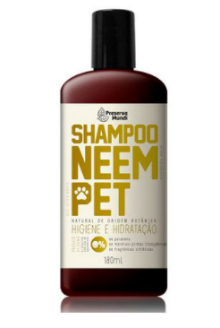 Shampoo Neem Pet  - Higiene e Hidratação - Preserva Mundi 180ml