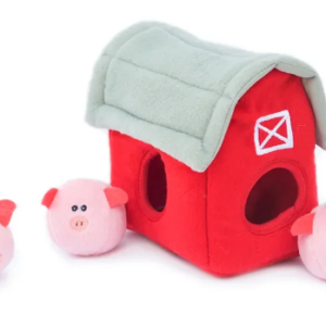 Pelúcia Burrow Zippy Paws - Porcos no Celeiro